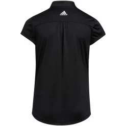 Golf Equipment Shop -Golf Equipment Shop adidas 2022 girls heat rdy mock polo black back itempicture