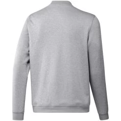 Adidas 2022 Go-To Crewneck Sweatshirt -Golf Equipment Shop adidas 2022 go to crewneck pullover grey two white back itempicture