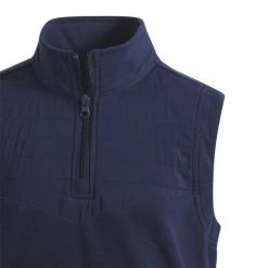 Adidas Boys Fleece Layering Vest -Golf Equipment Shop adidas 2023 boys fleece layering vest collegiate navy detail3 itempicture