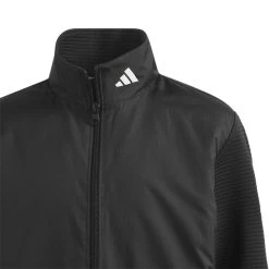 Adidas Boys Winter Jacket -Golf Equipment Shop adidas 2023 boys winter jacket black collar detail itempicture