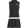 Adidas Girls Sleeveless Versatile Dress -Golf Equipment Shop adidas 2023 girls sleeveless versatile dress black front itempicture