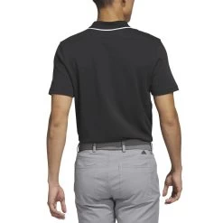Adidas 2023 Go-To Pique Polo -Golf Equipment Shop adidas 2023 go to pique polo black back itempicture