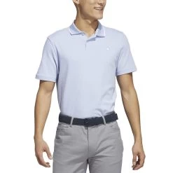 Adidas 2023 Go-To Pique Polo -Golf Equipment Shop adidas 2023 go to pique polo blue dawn front itempicture