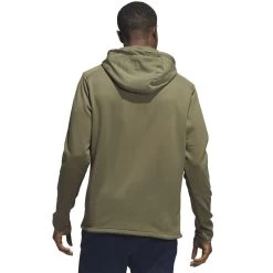 Adidas Textured Anorak -Golf Equipment Shop adidas 2023 textured anorak olive strata back itempicture
