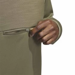 Adidas Textured Anorak -Golf Equipment Shop adidas 2023 textured anorak olive strata detail1 itempicture