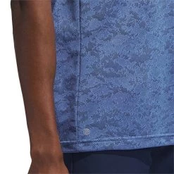 Adidas Textured Jacquard Polo 17 Adidas Textured Jacquard Polo -Golf Equipment Shop adidas 2023 textured jacquard polo blue fusion detail2 itempicture