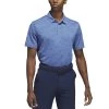 Adidas 23 Textured Jacquard Polo -Golf Equipment Shop adidas 2023 textured jacquard polo blue fusion front itempicture