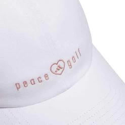 Adidas Women's Peace Love Golf Hat 12 Adidas Women's Peace Love Golf Hat -Golf Equipment Shop adidas 2023 womens peace love golf hat white detail itempicture