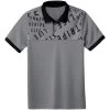 Adidas Boys 3-Stripes Life Print Polo -Golf Equipment Shop adidas boys 3 stripes life print polo grey three front itempicture