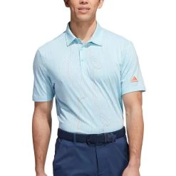 Adidas Course Map Polo -Golf Equipment Shop adidas course map polo bliss blue front itempicture