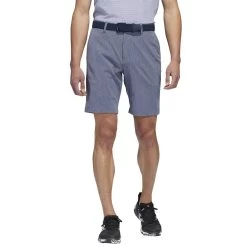 Adidas Crosshatch 9-Inch Shorts -Golf Equipment Shop adidas crosshatch 9 inch shorts collegiate navy front itempicture