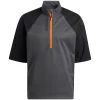 Adidas Provisional Short Sleeve Half Zip -Golf Equipment Shop adidas fw22 provisional short sleeve half zip black hero itempicture