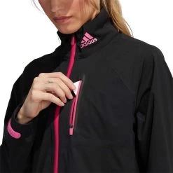 Adidas Women's RAIN.RDY Jacket -Golf Equipment Shop adidas fw22 womens rain rdy jacket black pocket detail itempicture