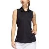Adidas FW22 Women's Textured Sleeveless Polo 2 Adidas FW22 Women's Textured Sleeveless Polo -Golf Equipment Shop adidas fw22 womens textured sleeveless polo black itempicture
