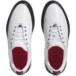 Adidas MC80 Golf Shoes White/Black/Red -Golf Equipment Shop adidas mc80 golf shoes white black red top itempicture