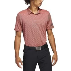 Adidas 2022 Ottoman Stripe Polo -Golf Equipment Shop adidas ottoman stripe polo coral fusion model itempicture