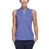 Adidas Women's Two Color Ottoman Sleeveless Polo 2 Adidas Women's Two Color Ottoman Sleeveless Polo -Golf Equipment Shop adidas ss23 w two color ottoman sleeveless polo blue fusion itempicture