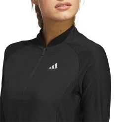 Adidas Women's Long Sleeve Golf Dress 11 Adidas Women's Long Sleeve Golf Dress -Golf Equipment Shop adidas ss23 womens long sleeve golf dress black detail2 itempicture
