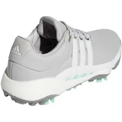 Adidas Women's Tour360 Infinity Golf Shoes Grey Two/White/Pulse Mint -Golf Equipment Shop adidas womens tour360 infinity golf shoes grey two white pulse mint gv9663 back itempicture