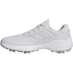 Adidas ZG23 Vent Golf Shoes Dash Grey/White/Silver -Golf Equipment Shop adidas zg23 vent golf shoes dash grey white silver side itempicture