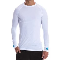 SParms SP Body Round Neck Sun Shirt -Golf Equipment Shop apaprel sparms sp body round neck sun shirt white itempicture