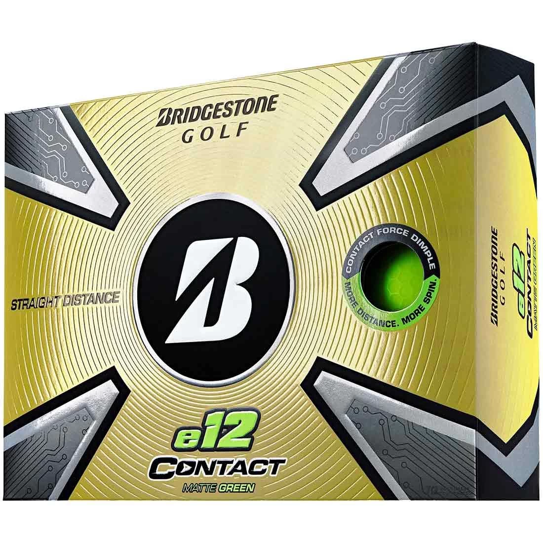 Bridgestone 2023 E12 Contact Matte Green Golf Balls 3 Bridgestone 2023 E12 Contact Matte Green Golf Balls