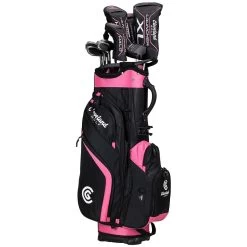 Cleveland Women's Launcher XL Halo Complete Set -Golf Equipment Shop cleveland womens launcher xl halo complete set black pink hero headcovers itempicture 1