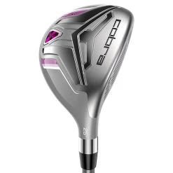 Cobra Women's Fly-XL Complete Set Silver/Plum W/ Cart Bag -Golf Equipment Shop cobra womens fly xl set silver plum hybrid