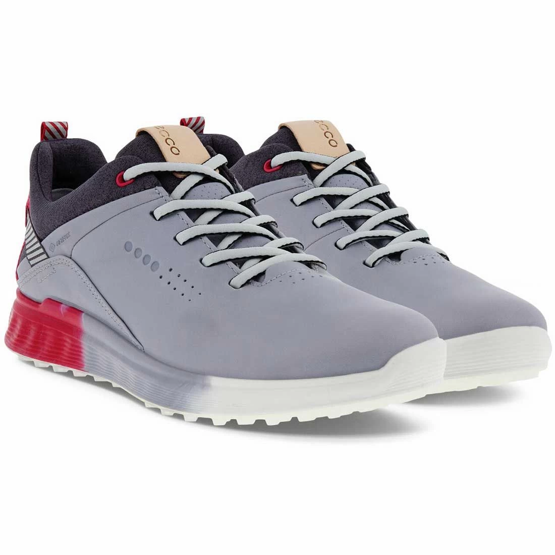 Ecco Women's S-Three Golf Shoes Silver Grey/Dahlia 6 Ecco Women's S-Three Golf Shoes Silver Grey/Dahlia - Image 4