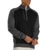 FootJoy Tech Sweater -Golf Equipment Shop footjoy tech sweater black heather charcoal front itempicture