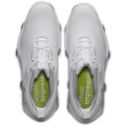 FootJoy Tour Alpha Golf Shoes White/Grey/Lime -Golf Equipment Shop footjoy tour alpha golf shoes white grey lime top itempicture