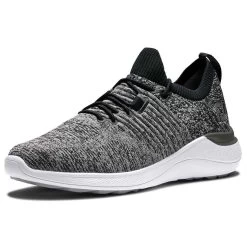 FootJoy Women's Flex XP Golf Shoes Black/Charcoal -Golf Equipment Shop footjoy womens flex xp golf shoes black charcoal front itempicture