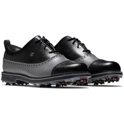 FootJoy Women's Premiere Series Golf Shoes Cap Toe Charcoal/Black -Golf Equipment Shop footjoy womens premiere series golf shoes charcoal black cap toe pair itempicture