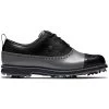 FootJoy Women's Premiere Series Golf Shoes Cap Toe Charcoal/Black -Golf Equipment Shop footjoy womens premiere series golf shoes charcoal black cap toe profile itempicture