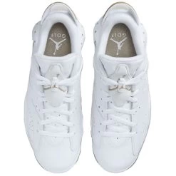 Nike Jordan Retro 6 G Golf Shoes White/Khaki -Golf Equipment Shop nike jordan retro 6 shoes white khaki dv1376 100 top itempicture