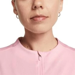 Nike Women's Dri-FIT UV Advantage Half-Zip Pullover 11 Nike Women's Dri-FIT UV Advantage Half-Zip Pullover -Golf Equipment Shop nike womens dri fit club half zip uv pullover medium soft pink detail itempicture