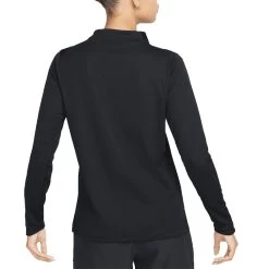 Nike Women's Dri-FIT UV Advantage Mock-Neck Top -Golf Equipment Shop nike womens dri fit uv advantage mock neck top black back itempicture