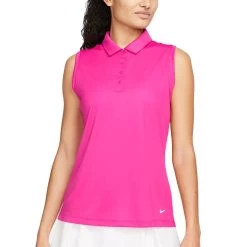 Nike Women's Dri-FIT Victory Sleeveless Polo 16 Nike Women's Dri-FIT Victory Sleeveless Polo -Golf Equipment Shop nike womens dri fit victory sleeveless polo active pink itempicture