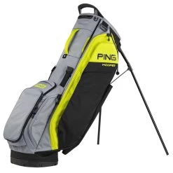 Ping Hoofer Stand Bag -Golf Equipment Shop ping 2023 hoofer stand bag black iron neon yellow itempicture
