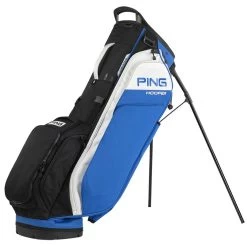 Ping Hoofer Stand Bag -Golf Equipment Shop ping 2023 hoofer stand bag royal black white itempicture