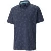 Puma Cloudspun Horizons Polo -Golf Equipment Shop puma cloudspun horizons polo navy blazer front itempicture