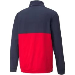 Puma 2022 Gamer Colorblock Pullover -Golf Equipment Shop puma gamer colorblock pullover navy blazer ski patrol back itempicture