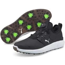 Puma Ignite Articulate Disc Golf Shoes Black/Silver -Golf Equipment Shop puma ignite articulate disc golf shoes black silver pair itempicture