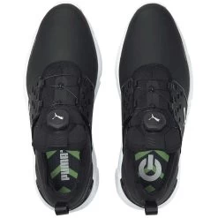 Puma Ignite Articulate Disc Golf Shoes Black/Silver -Golf Equipment Shop puma ignite articulate disc golf shoes black silver top itempicture