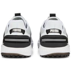 Puma Ignite Elevate Disc Golf Shoes White/Black/Silver -Golf Equipment Shop puma ignite elevate disc golf shoes white black silver 376080 06 heel itempicture