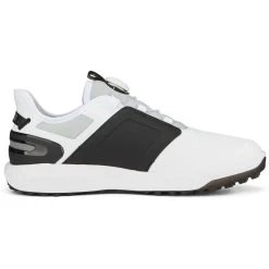 Puma Ignite Elevate Disc Golf Shoes White/Black/Silver -Golf Equipment Shop puma ignite elevate disc golf shoes white black silver 376080 06 profile2 itempicture