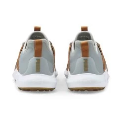 Puma Ignite Fasten8 Crafted Golf Shoes High Rise/Gold/Leather Brown -Golf Equipment Shop puma ignite fasten8 crafted golf shoes high rise gold leather brown heel itempicture