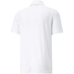 Puma MATTR Grind Polo -Golf Equipment Shop puma mattr grind polo bright white evening sky back itempicture