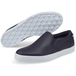 Puma OG Slip-On Palmer Golf Shoes Navy Blazer -Golf Equipment Shop puma og slip on palmer golf shoes navy blazer pair itempicture