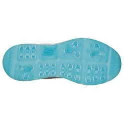 Skechers Women's GO GOLF Elite 5 Score Golf Shoes Grey/Aqua -Golf Equipment Shop skechers women s go golf elite 5 score golf shoes grey aqua sole itempicture